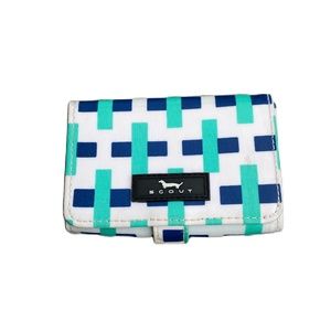 Scout wallet blue green white